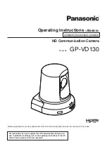 Preview for 1 page of Panasonic GP-VD130 Operating Instructions Manual