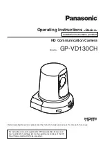 Panasonic GP-VD130CH Operating Instructions Manual preview