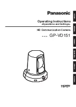 Panasonic GP-VD150 Operating Instructions Manual preview