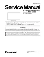 Preview for 1 page of Panasonic GPH16DU Service Manual