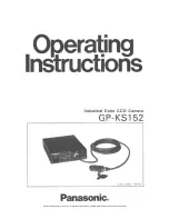 Предварительный просмотр 1 страницы Panasonic GPKS152 - CCD CAMERA Operating Instructions Manual