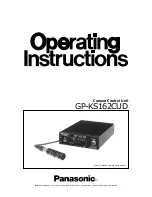 Предварительный просмотр 1 страницы Panasonic GPKS162CUD - CONTROL UNIT Operating Instructions Manual