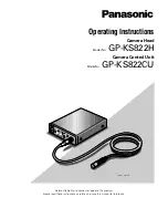 Panasonic GPKS822CU - COLOR CAMERA Operating Instructions Manual предпросмотр