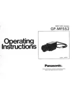 Предварительный просмотр 1 страницы Panasonic GPMF552 - ICD CAMERA Operating Instructions Manual