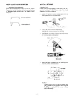 Предварительный просмотр 8 страницы Panasonic GPMS112 - IND CCD CAMERA Operating Instructions Manual