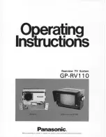 Panasonic GPRV110 - ICD CAMERA Operating Instructions Manual preview