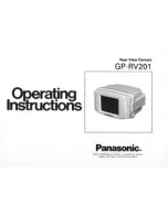 Preview for 1 page of Panasonic GPRV201 - REAR VIEW CAMERA Operating Instructions Manual