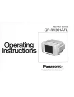 Panasonic GPRV201AFL - REAR VIEW CAMERA Operating Instructions Manual preview