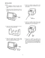 Предварительный просмотр 6 страницы Panasonic GPRV202 - REAR VIEW CAMERA Operating Instructions Manual