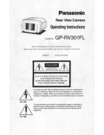 Panasonic GPRV301FL - REAR VIEW CAMERA Operating Instructions Manual preview