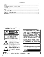 Предварительный просмотр 2 страницы Panasonic GPUS522CUA - IND CCD CAMERA Operating Instructions Manual