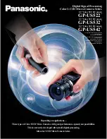Preview for 1 page of Panasonic GPUS522H - COLOR CAMERA Brochure & Specs