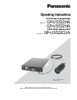 Предварительный просмотр 1 страницы Panasonic GPUS522HA - IND CCD CAMERA Operating Instructions Manual