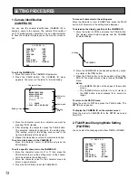 Preview for 13 page of Panasonic GPUS522HA - IND CCD CAMERA Operating Instructions Manual