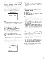 Preview for 19 page of Panasonic GPUS932CU - 3CCD COLOR CAMERA CCU Operating Instructions Manual