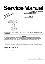 Panasonic Greenlee LDD-144 Service Manual preview