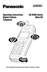 Предварительный просмотр 1 страницы Panasonic GSM EB-G500 Series Operating Instructions Manual