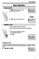 Предварительный просмотр 9 страницы Panasonic GSM EB-G500 Series Operating Instructions Manual