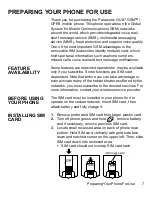 Предварительный просмотр 11 страницы Panasonic GU87 Operating Instructions Manual