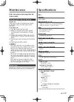 Предварительный просмотр 21 страницы Panasonic GX880H Series Operating Instructions Manual