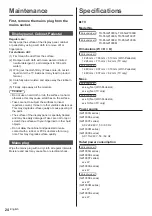 Preview for 24 page of Panasonic GZ1000G Series Operating Instructions Manual