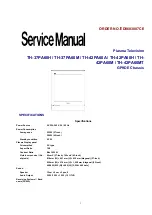 Preview for 1 page of Panasonic H-37PA60H Service Manual