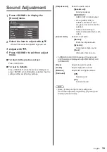 Preview for 39 page of Panasonic H-55LFV60U Operating Instructions Manual