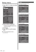 Preview for 46 page of Panasonic H-55LFV60U Operating Instructions Manual