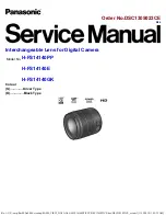 Предварительный просмотр 1 страницы Panasonic H-FS14140PP Service Manual