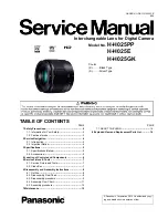 Preview for 1 page of Panasonic H-H025E Service Manual