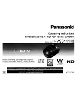 Предварительный просмотр 1 страницы Panasonic H-VSO14140 Operating Instructions Manual