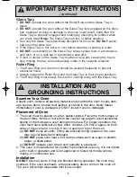 Preview for 5 page of Panasonic H625 Operating Instructions Manual