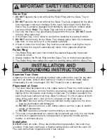 Preview for 5 page of Panasonic H724 Operating Instructions Manual