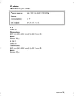 Preview for 35 page of Panasonic HC-DC3 Operating Instruction