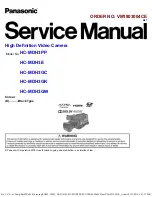 Panasonic HC-MDH3PP Service Manual preview