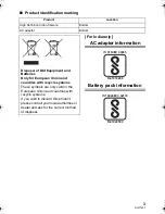 Preview for 3 page of Panasonic HC-PV100 Basic Operating Instructions Manual