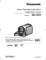 Предварительный просмотр 1 страницы Panasonic HC-V10 Operating Instructions Manual