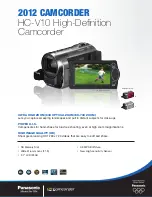 Panasonic HC-V10 Specifications preview