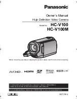 Preview for 1 page of Panasonic HC-V100 Owner'S Manual