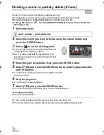 Preview for 72 page of Panasonic HC-V100 Owner'S Manual