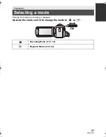 Preview for 27 page of Panasonic HC-V100K Owner'S Manual