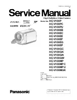 Предварительный просмотр 1 страницы Panasonic HC-V100P Service Manual