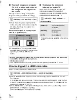 Предварительный просмотр 74 страницы Panasonic HC-V10K Owner'S Manual