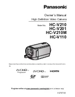 Preview for 1 page of Panasonic HC-V110 Owner'S Manual