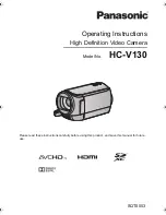 Panasonic HC-V130 Operating Instructions Manual preview