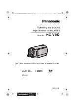 Panasonic HC-V160 Operating Instructions Manual preview