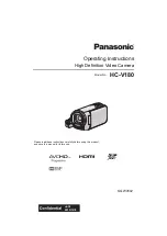 Preview for 1 page of Panasonic HC-V180 Operating Instructions Manual