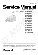 Предварительный просмотр 1 страницы Panasonic HC-V180PP Service Manual