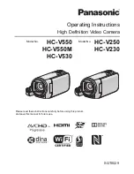 Panasonic HC-V230 Operating Instructions Manual preview