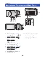 Предварительный просмотр 6 страницы Panasonic HC-V230 Operating Instructions Manual